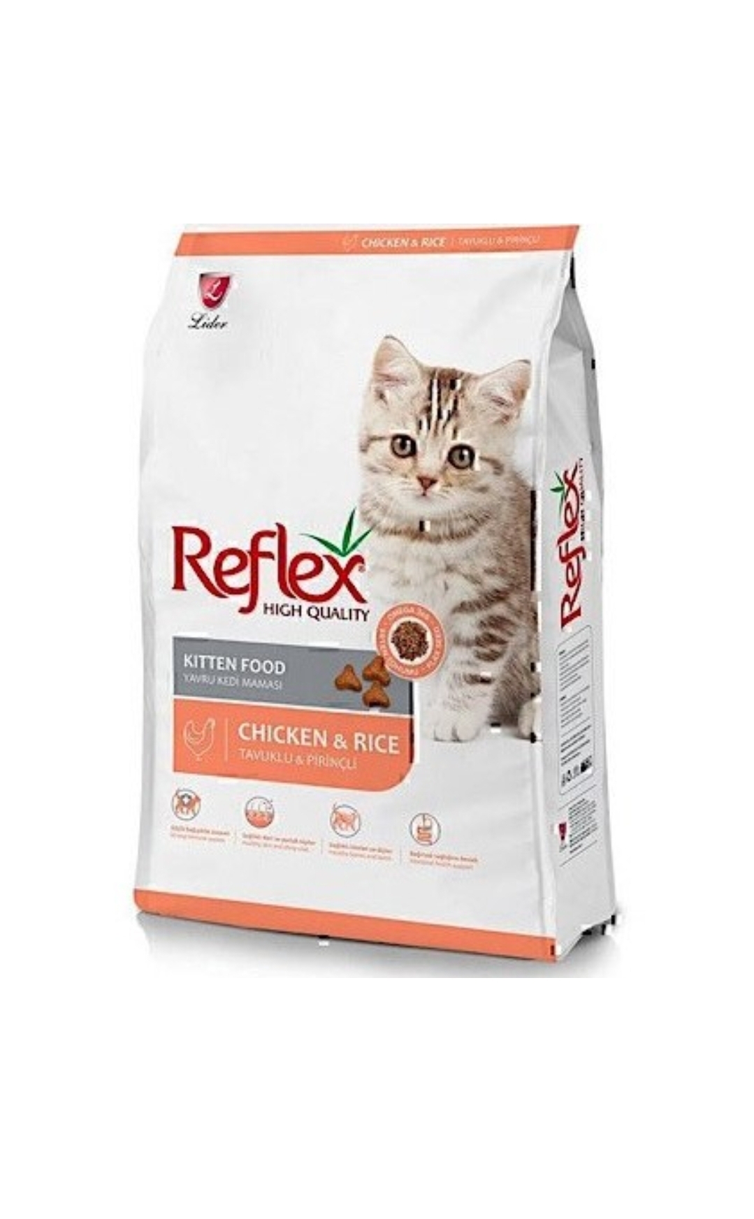 غذا خشک گربه کیتن رفلکس طعم مرغ و برنج (فله ای)